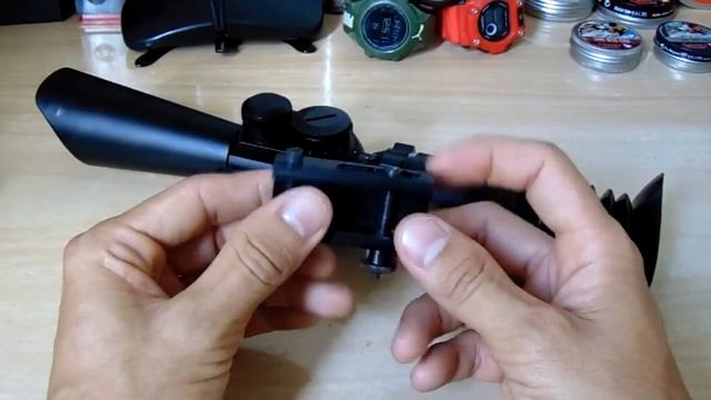 review da luneta sniper com lazer e reticulo luminoso смотреть онлайн