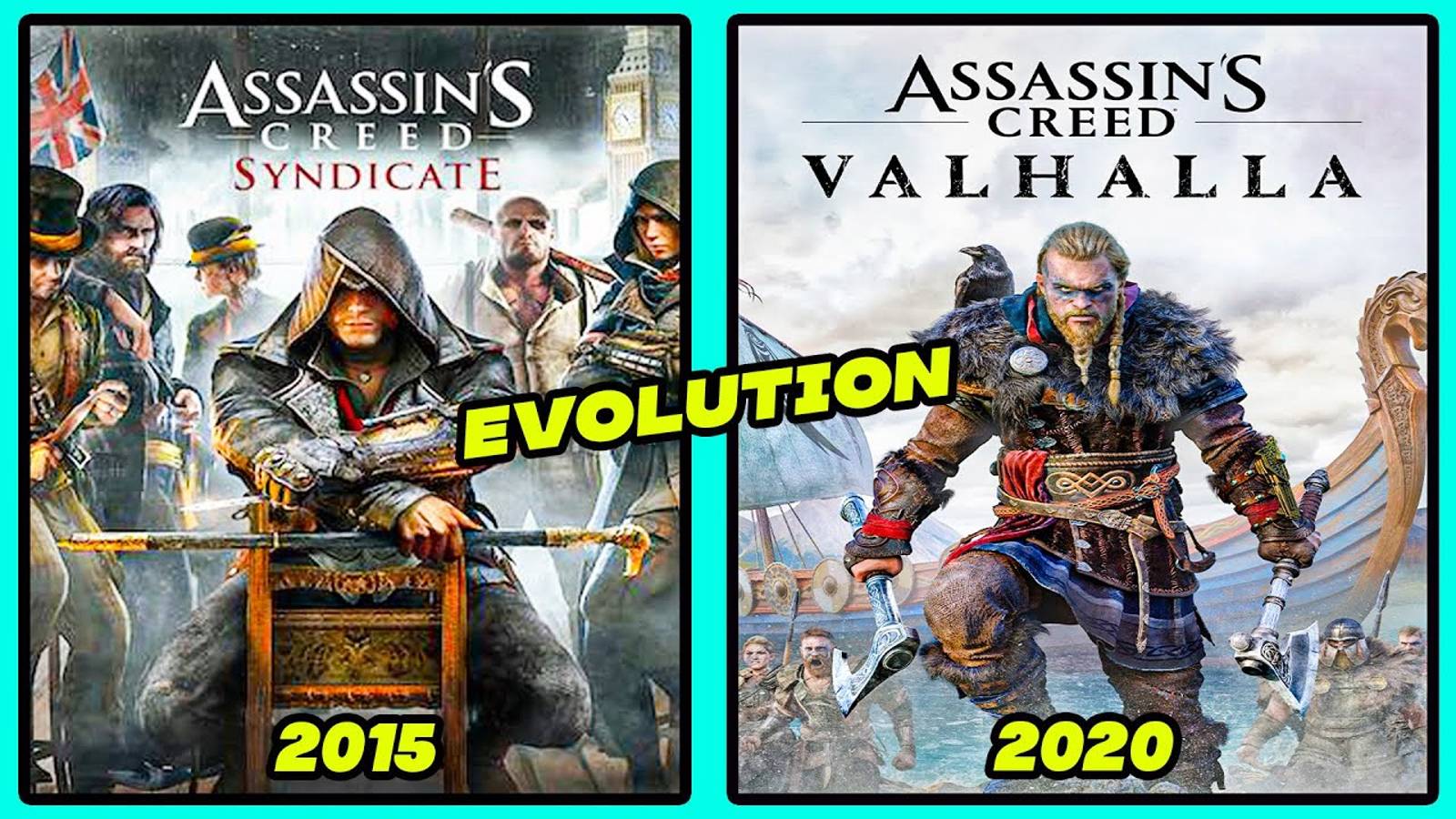 Эволюция Assassin's Creed Valhalla и Assassin's Creed Syndicate смотреть онлайн