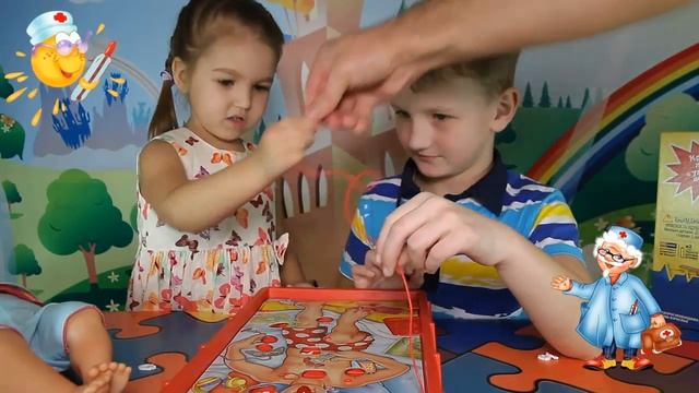 Настольная игра «Операция». Играем в доктора. Operation board game. Hasbro смотреть онлайн