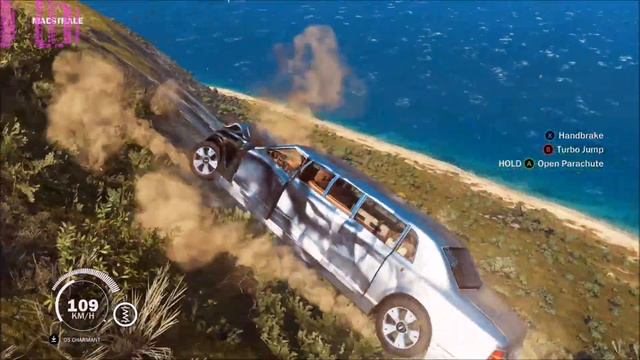 Just Cause 3 Crashing A Few Cars