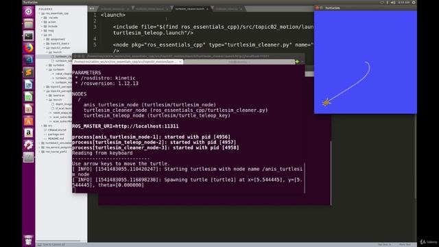 12.3. Launch Files (Part II) including a launch file and define parameters смотреть онлайн