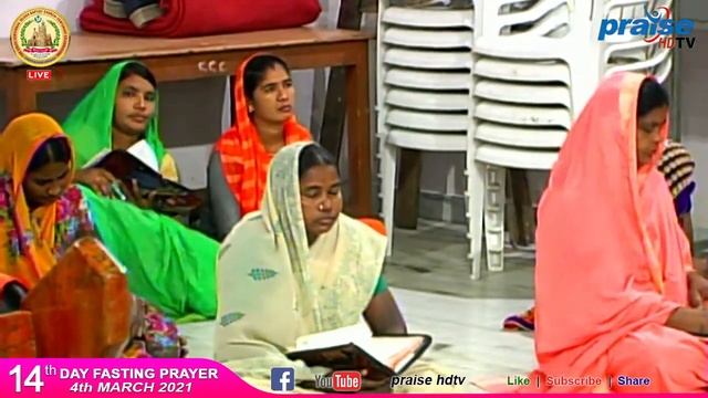14th Day Lent Fasting Prayer MESSAGE BY REV. R. Paskal Prakash ON 04/03/2021 смотреть онлайн
