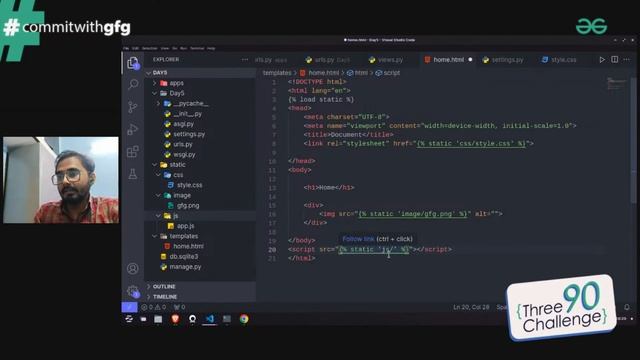 How to use Static Files in Django | Django Project Series | GeeksforGeeks смотреть онлайн