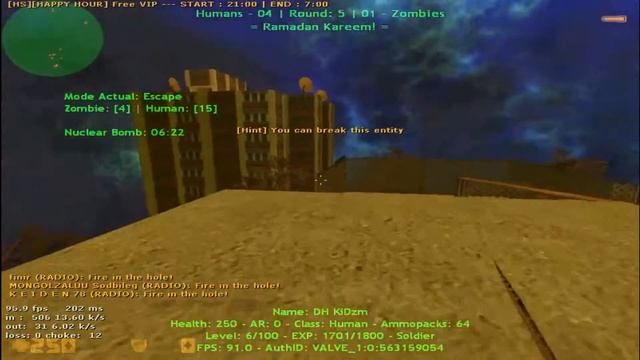 Counter-Strike 1.6:Zombie Escape Mod - Ze_atix_panic_v1_fix смотреть онлайн