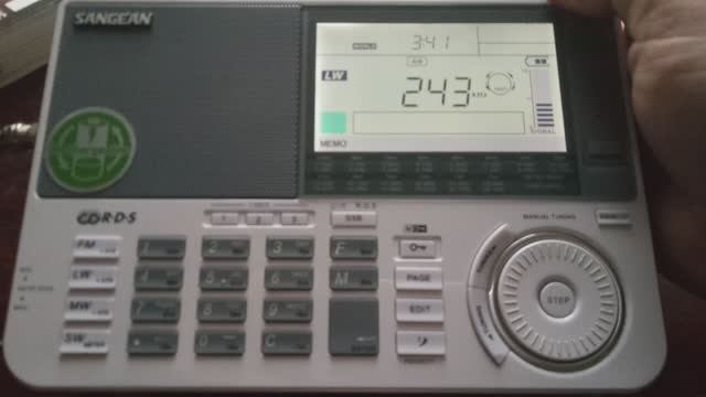 243 kHz Danmarks Radio DR Langbølge (Kalundborg, DNK) 26.10.2019