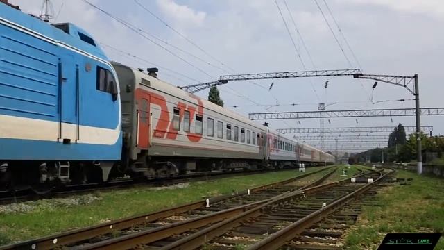ЭП1М-581 с поездом №237 Москва - Анапа смотреть онлайн