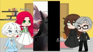 реакция ОИЗ(Она и зверь) на тт gacha club ○Megan Chilovek○