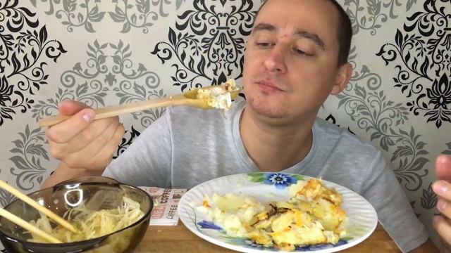 Мукбанг/Mukbang/Рыбка/Минтай жареный смотреть онлайн