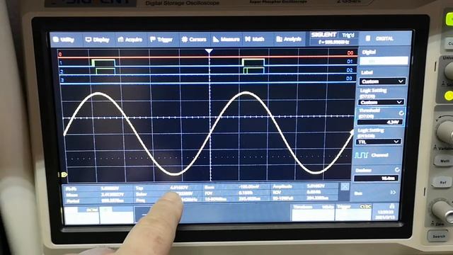 Siglent SPD3303X Logic Analyzer trigger levels смотреть онлайн