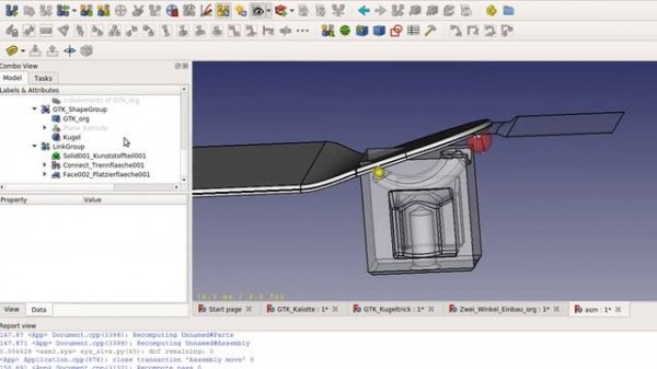 FreeCAD Assembly3 Use Case: Modeling a Part using Assembly