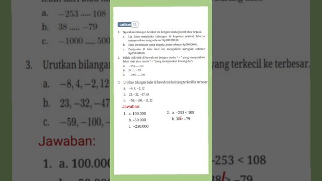 Jawaban matematika kelas 7| latihan 1.1 hal.11-12 Kurikulum merdeka revisi 2022 @GUcilchaNEL1964 смотреть онлайн