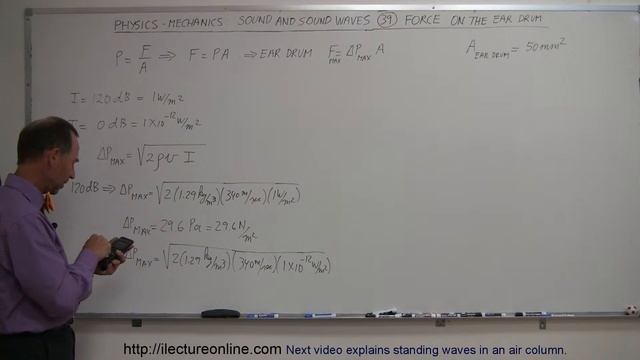Physics 20 Sound and Sound Waves (39 of 49) Force on the Ear Drum смотреть онлайн