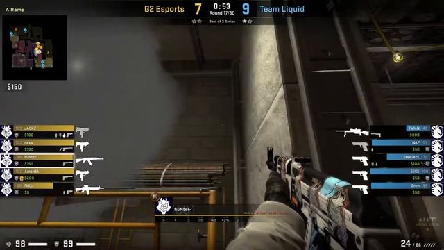 CSGO POV G2 HUNTER (33/17) VS LIQUID VERTIGO ESL Pro League Season 13 03.04.21! смотреть онлайн