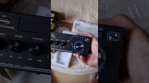 Распаковка усилителя с блютус ресивером AK-45  с Озона...