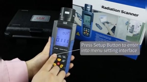 CEM DT 9501 Radiate Meter and Scanner Basic features and usage