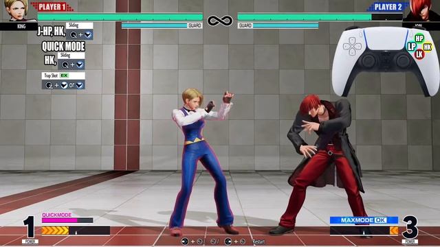KOF XV King Combos - KOF 15 King Combo Tutorial - Daryus P