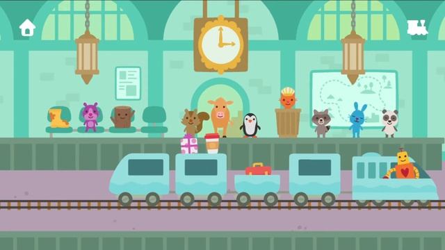 Sago Mini Train Adventure - The train station is full (No commentary gameplay for kids) смотреть онлайн