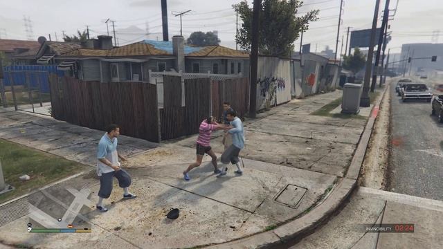 GTA V Trevor vs Aztecas fight part 3 смотреть онлайн