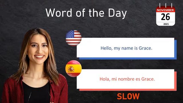 Learn Spanish ► WORD OF THE DAY ► How to Say [hello] in Spanish ► DAILY PHRASE 11/26/21 ► #XGEO смотреть онлайн
