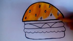 Как нарисовать БУРГЕР!!!🍔🍔🍔