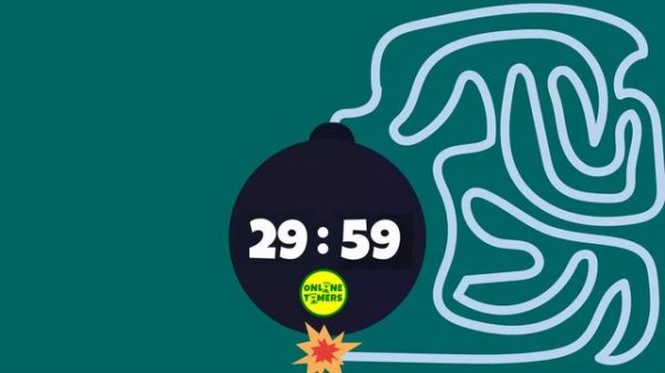 60 Minute Bomb Timer | 3600 Second Timer | Bomb Timer | Online Timers