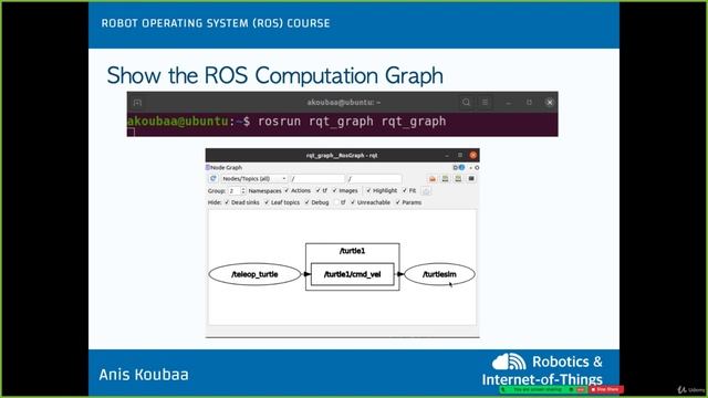 6.12. Visualize the ROS Computation Graph using ros_rqt_graph смотреть онлайн