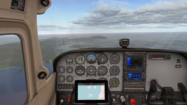 Flight 52: Lerwick to Sumburgh, with X-Plane 11.55 & Orbx True-Earth Great Britain scenery. смотреть онлайн