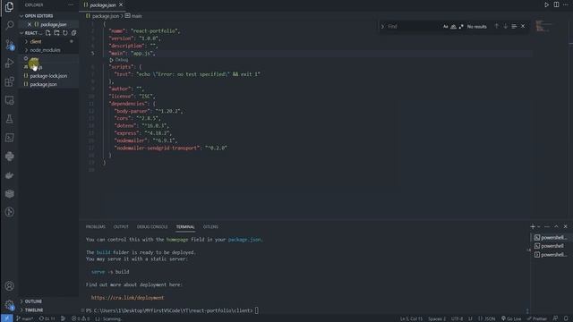 React webportfolio P.S. Деплой Проекта Бесплатно #27 смотреть онлайн