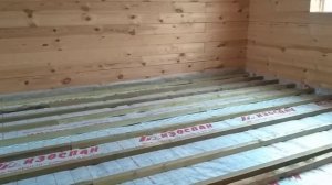 Подготовка к установке ОСП-18мм в доме из бруса