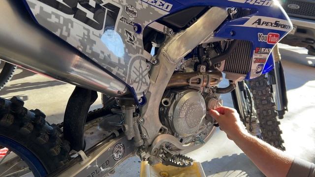 2023 Yamaha YZ450F Oil Change