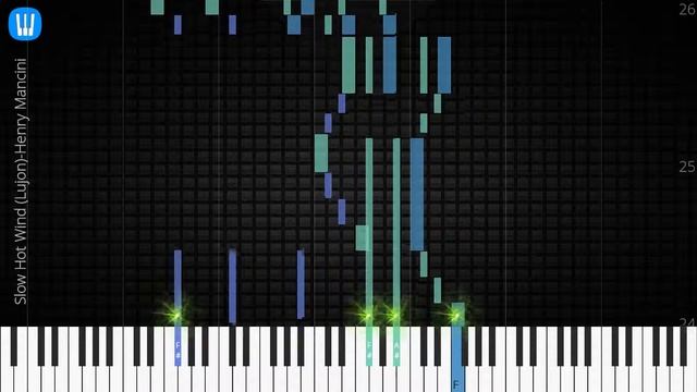 🎹 Slow Hot Wind (Lujon), Henry Mancini, Synthesia Piano Tutorial смотреть онлайн