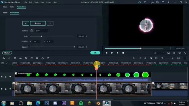 Scope Saber Effect For Pc In Filmora X Like 777 | Montage Editing Tutorial | Video Tutorial смотреть онлайн