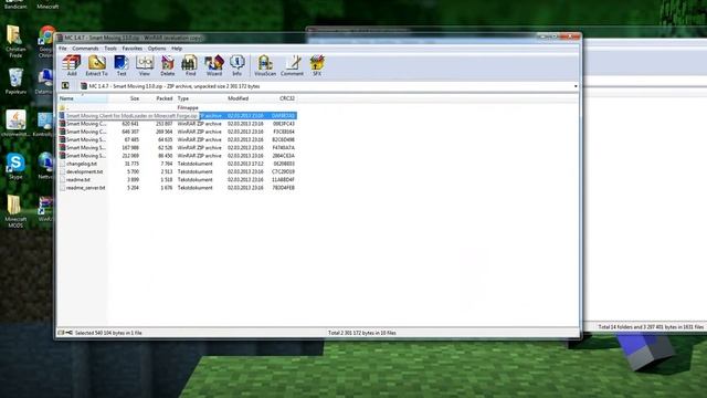 Minecraft 1.4.6/1.4.7 How To Install Smart Moving Mod смотреть онлайн