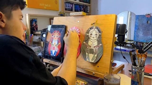 Матрешка в стиле Russian Criminal (процесс создания) смотреть онлайн