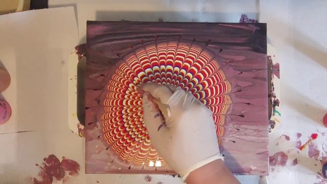 Acrylic Pouring Another Attempt 3D FLOWER Tehnique #105 смотреть онлайн