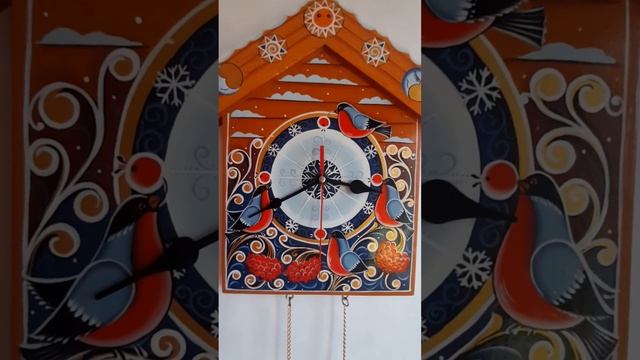 Часы настенные Снегири смотреть онлайн