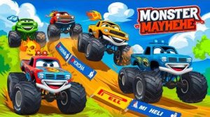 33 Эпические гонки на монстр-траках, игра с длинными горками Monster Jam Racing