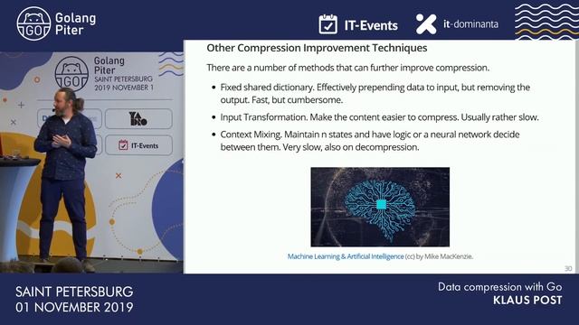 [ENG] Klaus Post: Data compression with Go / #GolangPiter смотреть онлайн