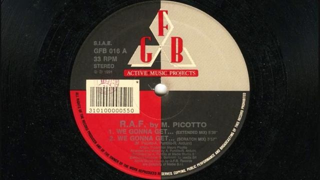R.A.F. By M. Picotto - We gonna get ... (1991 Bonus track) смотреть онлайн
