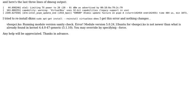 Failed installation of Virtualbox 5.1 on Ubuntu 16.04 смотреть онлайн