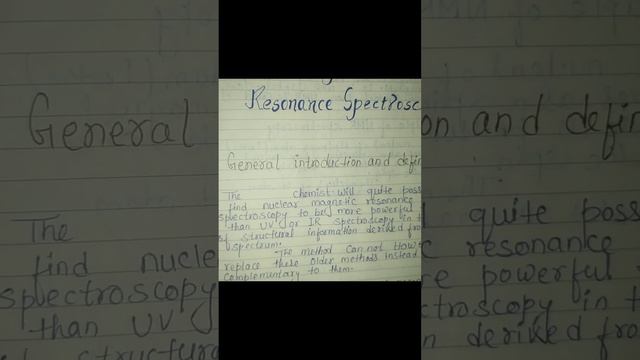 Nuclear magnetic resonance spectroscopy notes 📝 #kolhan_university смотреть онлайн