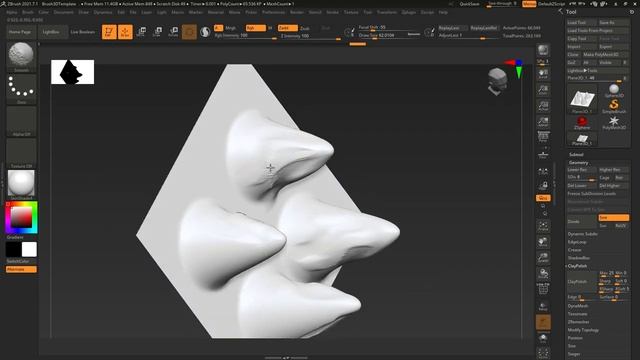 Видеоурок о том, как создавать сustom VDM brushes в ZBrush смотреть онлайн