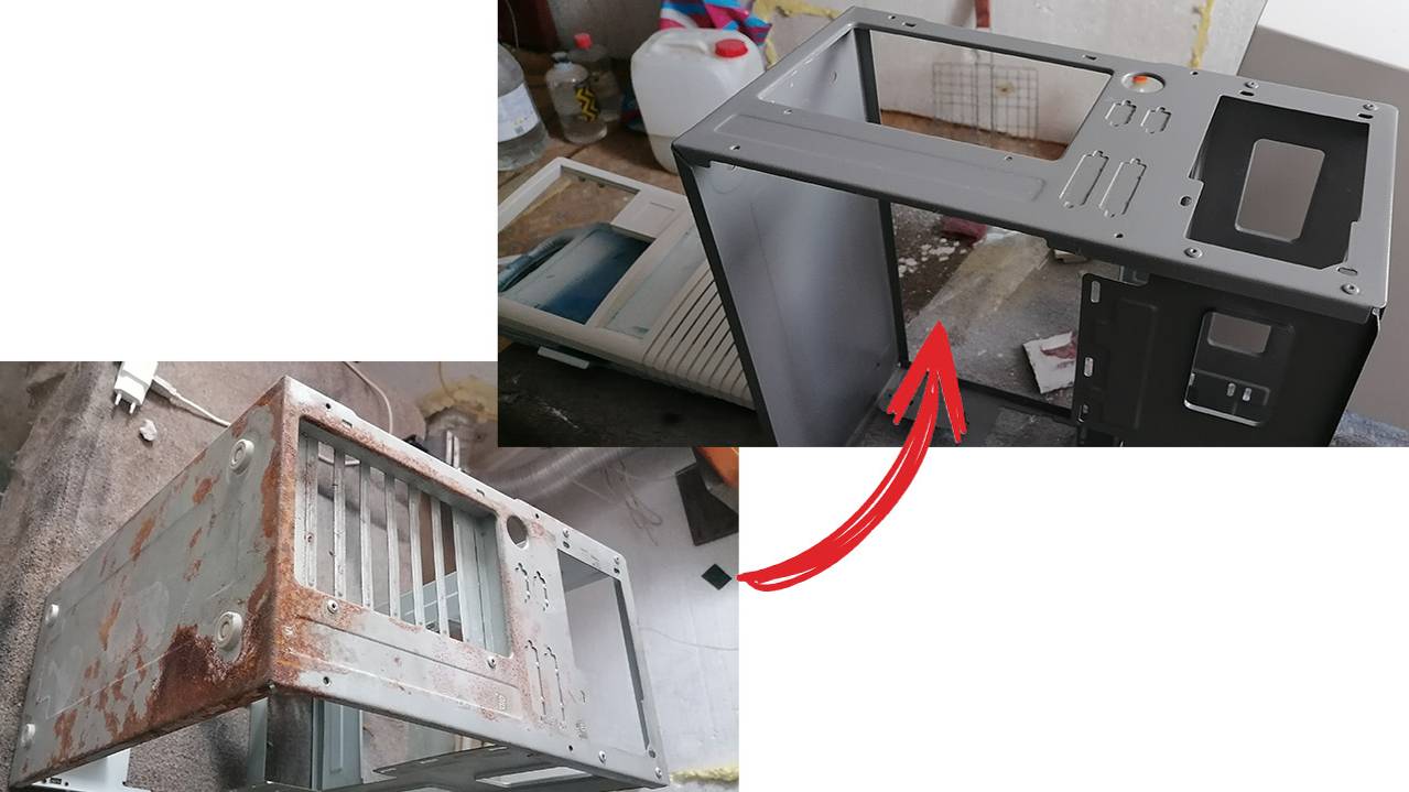 Реставрация АТ системника и сборка первого пня