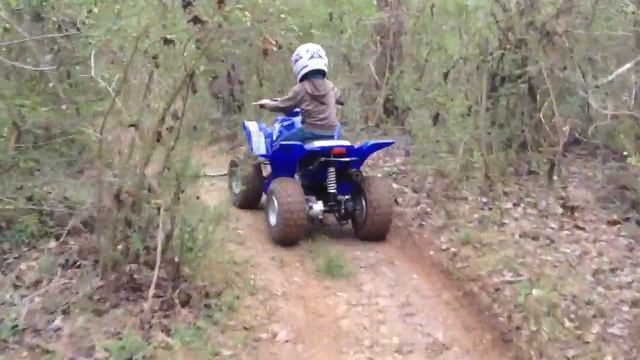 Chasing Yamaha Raptor 80 First Time Muddy HD