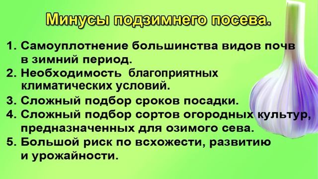 ПОДЗИМНИЕ ПОСЕВЫ. СЕЯТЬ ИЛИ НЕТ? смотреть онлайн
