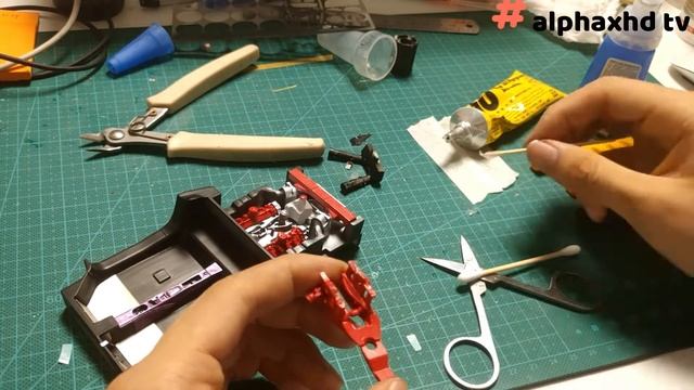 Alpha model: 1/24 Ferrari 488 pista-9 general installation of car interior #hobbydesign# смотреть онлайн