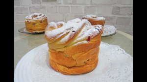 слоеный кулич Краффин/невероятно вкусный/ из слоеного дрожжевого теста