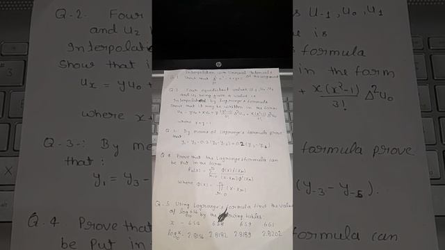 💥💥IMPORTANT QUESTIONS OF INTERPOLATION WITH UNEQAL INTERVALS | likes and subscribes my students 🥰 смотреть онлайн