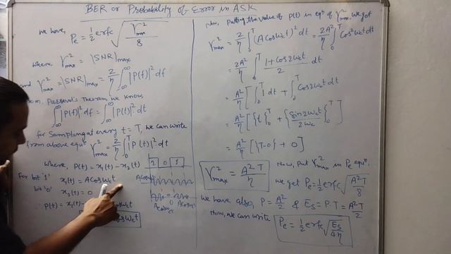 Unit 4 L3: BER or Probability of error of ASK or BASK in Digital communication (KEC601) смотреть онлайн