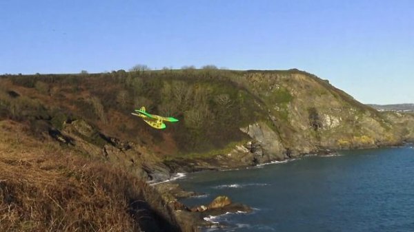 Micro RC Lazy Bee glider. Maiden flight.